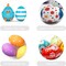 2Pcs 8 Inches White Eggs Easter Party Foam Eggs DIY Painting Solid Eggs Hand Graffiti Foam Shapes Polystyrene Balls for Easter Eggs Decoration Arts and Craft Use